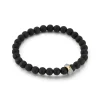 SYDNEY 18K ROSE GOLD, WHITE DIAMOND AND ONYX ORIGAMI BEADED BRACELET