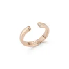 THOBY 18K AND DIAMOND TUBULAR CUFF RING