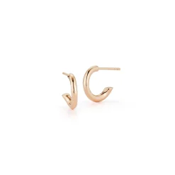 THOBY 18K TUBULAR HUGGIE EARRINGS