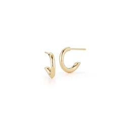 THOBY 18K TUBULAR HUGGIE EARRINGS