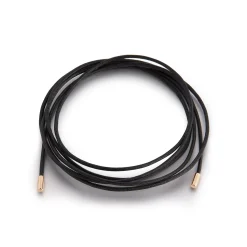 WAXED COTTON GREY, WHITE OR BLACK CORD WITH ROUND CAP