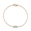 WF CLASSIC 18K GOLD AND DIAMOND BAR BRACELET
