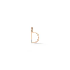 WOOLF 18K GOLD AND DIAMOND MINI INITIAL AND NUMBER CHARMS