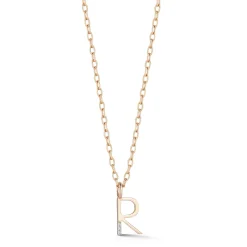 WOOLF 18K GOLD AND DIAMOND MINI INITIAL AND NUMBER CHARMS