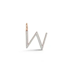 WOOLF 18K GOLD AND DIAMOND INITIAL AND NUMBER CHARMS