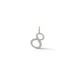 WOOLF 18K GOLD AND DIAMOND INITIAL AND NUMBER CHARMS