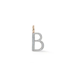 WOOLF 18K GOLD AND DIAMOND INITIAL AND NUMBER CHARMS