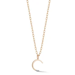 WOOLF 18K GOLD AND DIAMOND MINI INITIAL AND NUMBER CHARMS